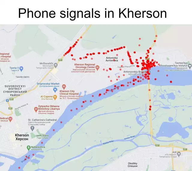 ウクライナ軍、ロシア兵の位置情報を「携帯電話の電波」からすべて把握