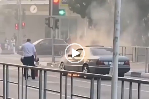 ロシア人「あ！車が燃えてる！火を消さなきゃ」→結果ｗｗｗ