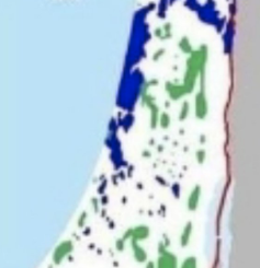 『「現在のパレスチナ人の支配地域の地図がおかしい」…